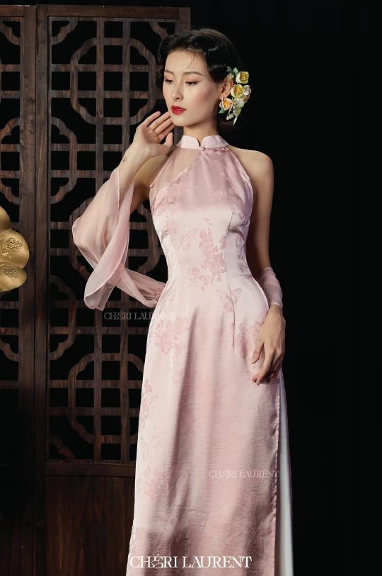 Áo Yếm Veronica - Hồng - MAY RIÊNG